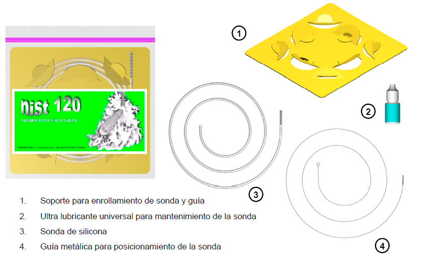 Sonda Nasoyeyunal 22Fr De Silicona Para Alimentación