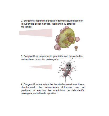 Shampoo Quirúrgico Para Lavado De Heridas Infectadas 120 Ml (5 piezas)